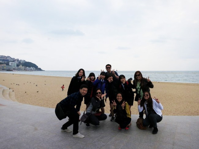 With the school girls ;-)